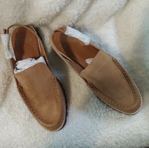 Donald J. Pliner Tan Suede Loafers